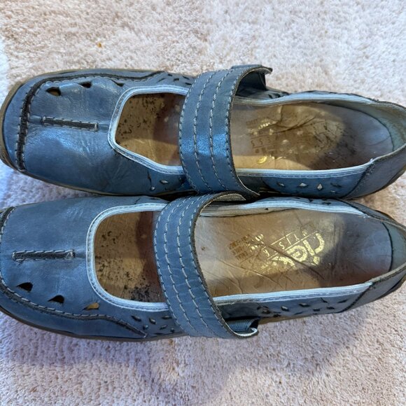 Rieker Women's Gray Mary Jane Shoes - Size 38 (US 7-7.5) - Picture 2 of 4